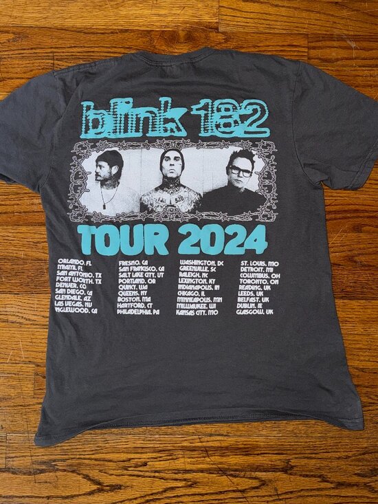 Blink 182 2024 Tour T-Shirt Size M | Good Condition - Picture 2 of 4
